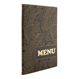thumbnail of Securit® Box mit 10 Speisekarten A4 "Design" – Paisley – 4 Seiten