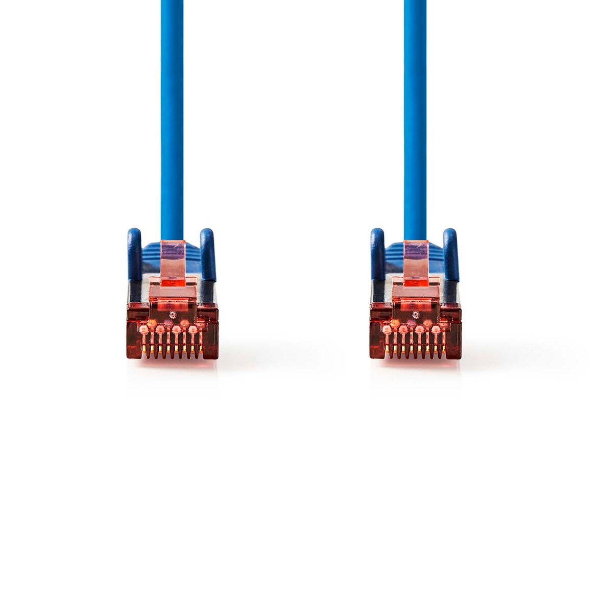 Nedis CAT6-Netzwerkkabel - RJ45 Stecker - RJ45 Stecker - S/FTP - 5.00 m - Rund - LSZH - Blau - Label