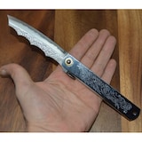 thumbnail of Couteau de Poche Pliant Japonais Higonokami Ryubu Dragon Silver Nagao Kanekoma