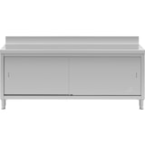 thumbnail of Royal Catering - RVS werkkast - ECO - 200 x 60 cm - 600 kg - achterwand -