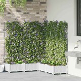 thumbnail of vidaXL Gartenpflanzer Weiß 120 x 120 x 126 cm Stahl