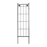 thumbnail of Relaxdays Rankgitter Metall, 2er Set, Rankhilfe für Kletterpflanzen, zum Stecken, Rankspalier HxB: 182 x 51 cm, braun