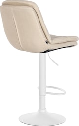 thumbnail of Barhocker Laurel Stoff creme/Metall matt weiss