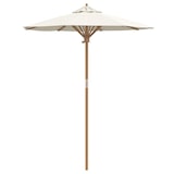 thumbnail of Helloshop26 - Leichter runder Gartenschirm minimalistisches Design 270 x 260 cm robust aus cremeweißem Bambus 02_0058241