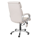 thumbnail of Massage-Bürostuhl HWC-A71, Drehstuhl Chefsessel, Heizfunktion Massagefunktion Kunstleder ~ creme