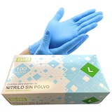 thumbnail of Gants professionnels en nitrile, taille L, 100 pièces.