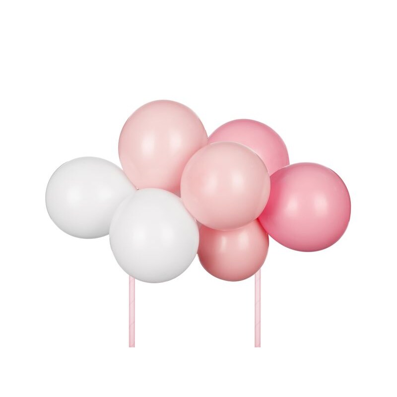 Kuchendeko rosa pink Ballon Kuchentopper