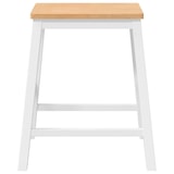thumbnail of vidaXL Barstühle 2 Stk. Weiß Massivholz Gummibaum