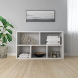 thumbnail of vidaXL Boekenkast/dressoir 50x25x80 cm bewerkt hout wit
