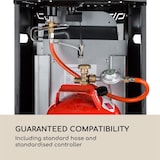 thumbnail of Bonaparte Fire Gasheizgerät 4200W elektr. Zündung Bodenrollen ODS-System Schwarz