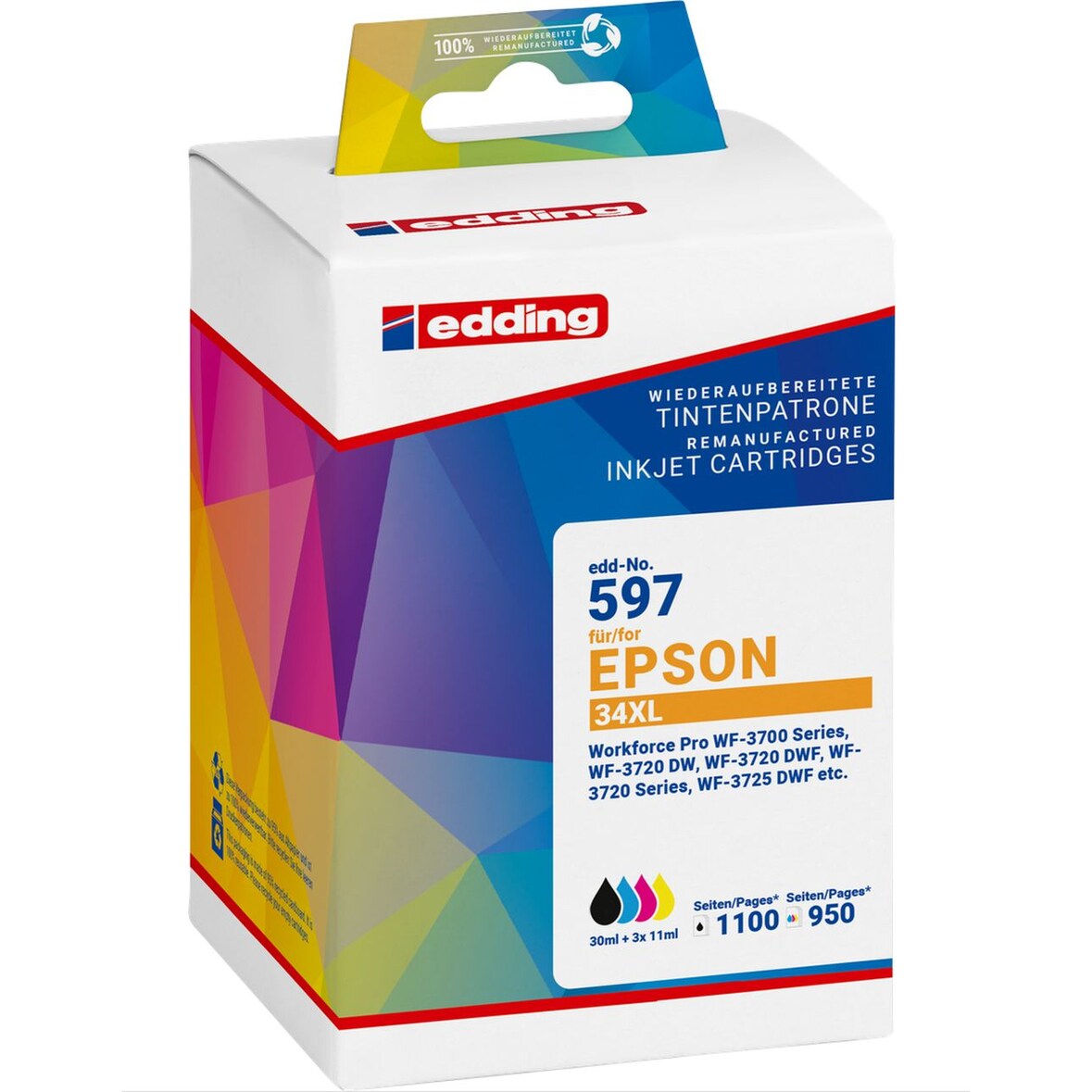 Druckerpatrone ersetzt Epson T34XL Multipack