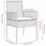 thumbnail of vidaXL Garten Essgruppe 5 pcs Grau Poly Rattan
