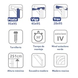 thumbnail of Pérgola de Madera Maciza Murcia (Maderland) - Gardeneas