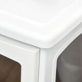 thumbnail of Chimenea eléctrica 900W/1800W con ventanas efecto de llama temperatura ajustable y protección sobrecalentamiento para 20-25 ㎡ 39x26x54,8 cm blanco