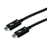 thumbnail of Cavo ROLINE Thunderbolt™ 4, C-C, ST/ST, 8K UHD-2, 40Gbit/s, 100W, passivo, nero, 0,5 m
