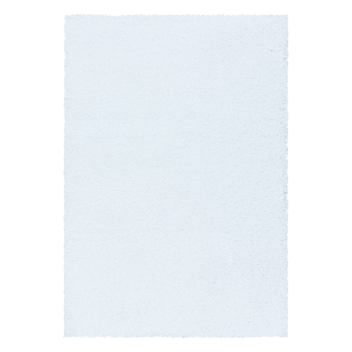 Teppich Wohnzimmer Hochflor Einfarbig Weich Flauschig Waschbar Strapazierfähig Schlafzimmer Weiß 80x150 cm – SPREE von Kadima Design
