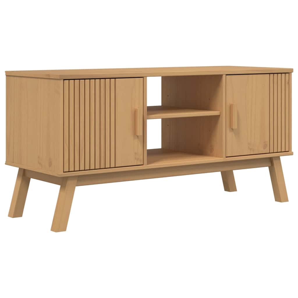 Helloshop26 - Mobile TV multimediale OLDEN mensola TV credenza sala da pranzo soggiorno camera da letto 114 x 43 x 57 cm legno di 02_0028241