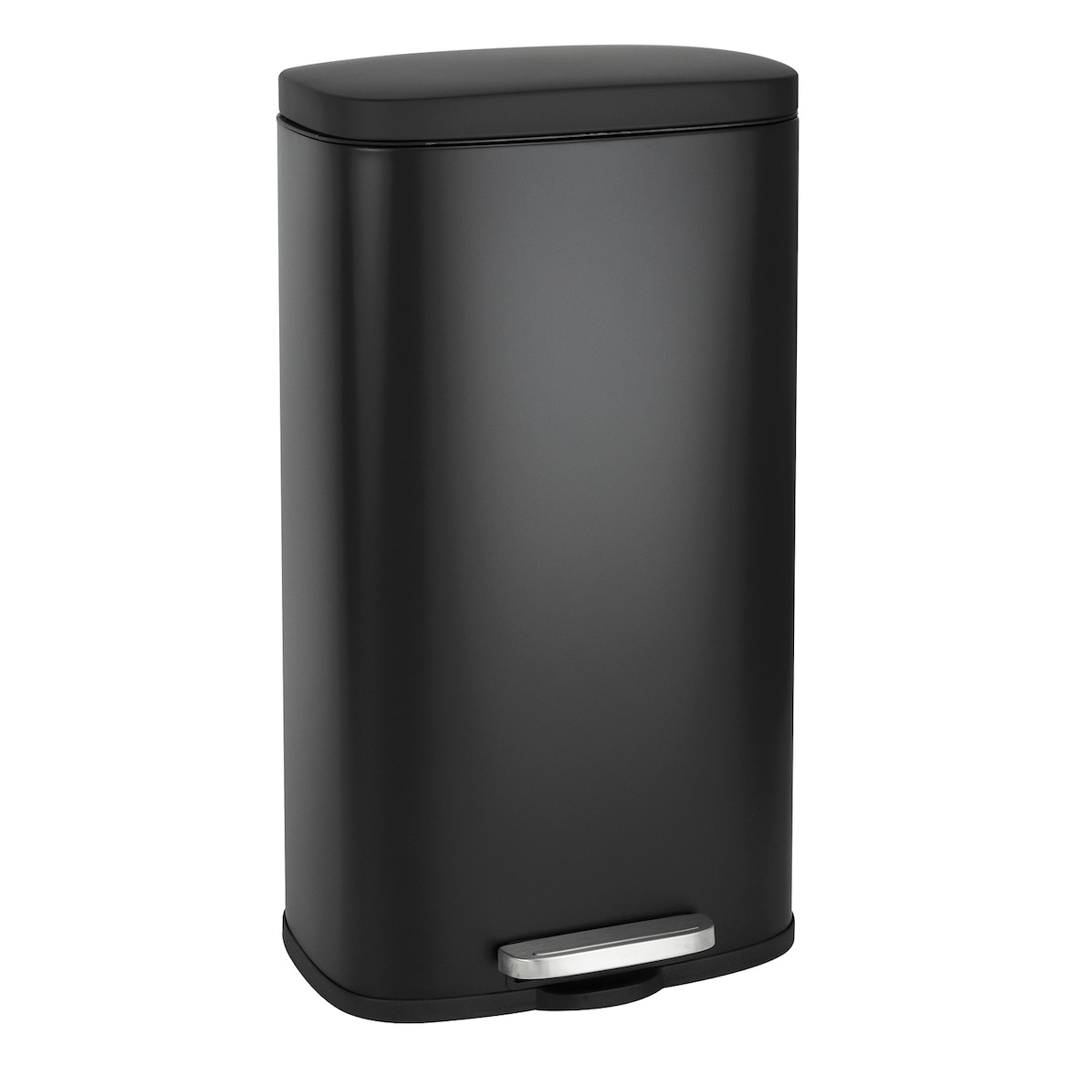 SVITA TQ30 Mülleimer schwarz 30L Treteimer Abfallbehälter Softclose Deckel
