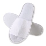 thumbnail of Slipper Dots offen Weiss Einheitsgröße 29,5 cm lang 10 Paar Sohle mit Noppen