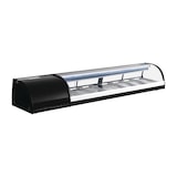 thumbnail of Polar Serie G Sushi-Kühlvitrine 180cm – 80L, LED, gebogene Glasfront