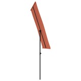 thumbnail of vidaXL Parasol met aluminium paal 180x110 cm terracottakleurig