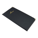 thumbnail of Securit® Portamenu A45 "Classic" - Nero - Similpelle - 4 facciate