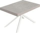 thumbnail of Niket Kaschmir Ausziehtisch 120/380x90 cm mit weißen Beinen