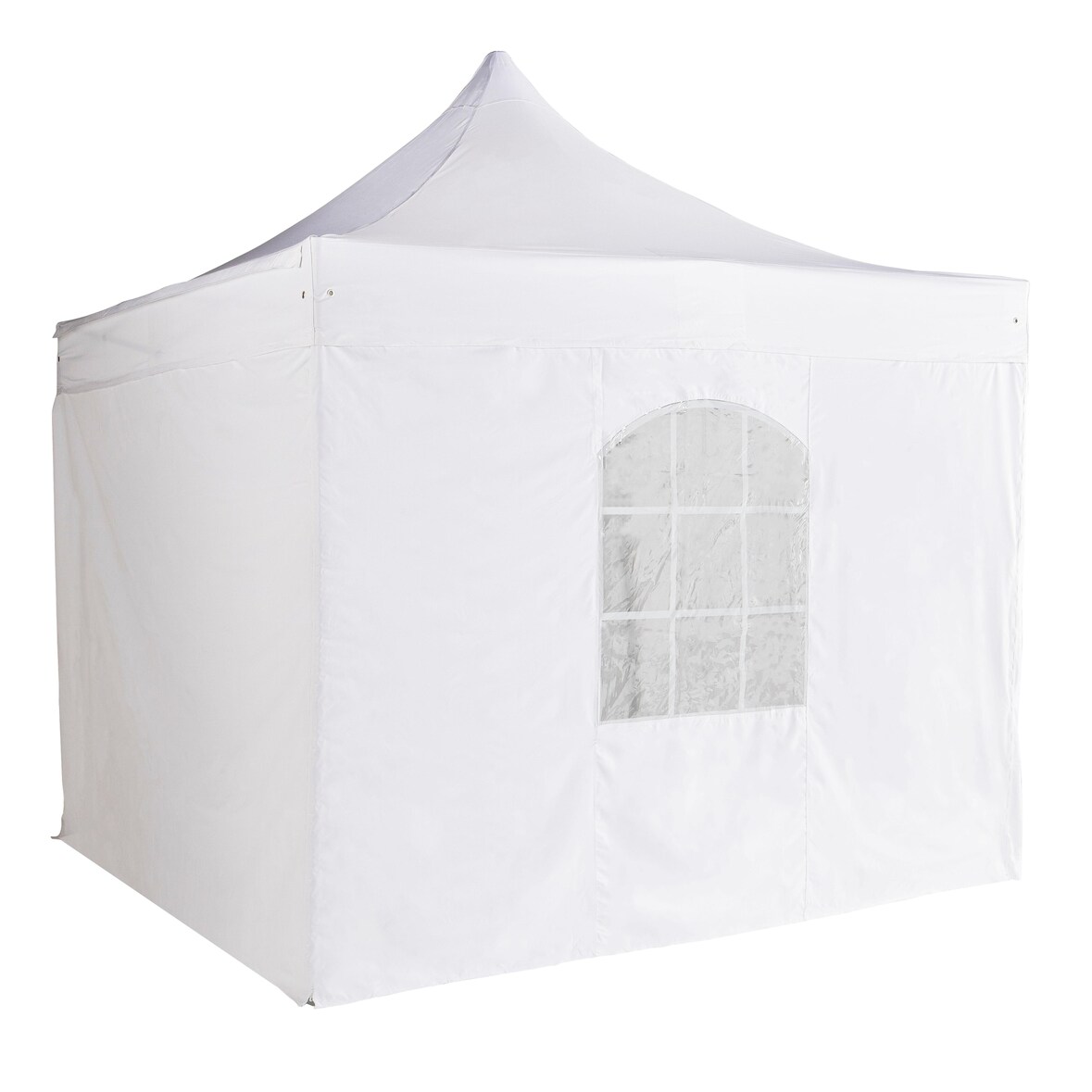 Fensterwand für Faltzelt pro 50mm weiß 4m