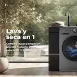 thumbnail of EVVO Lavadora secadora 8 kg + 6 kg carga frontal Nova 8/6X, 1350 rpm, Clase energética A, Función vapor Steam Wash, Motor Inverter