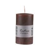 thumbnail of Rustikale durchgefärbte Kerze Bordeaux, 80 x 60 mm, Stumpenkerze, rußarm, tropffrei, RAL Kerzengüte Qualität