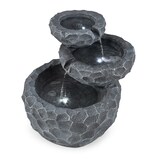 thumbnail of Murach Kaskadenbrunnen Akkubetrieb 2 kW Solarpanel 3 LEDs Dunkelgrau