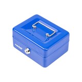 thumbnail of HMF Geldkassette abschließbar, Kasse mit Münzeinsatz, 6 Münzfächer, 15 x 12 x 8 cm, Blau