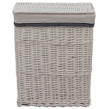 thumbnail of Helloshop26 - Cesta para ropa sucia 43 x 34 x 57,5 ​​cm mimbre blanco 02_0006175