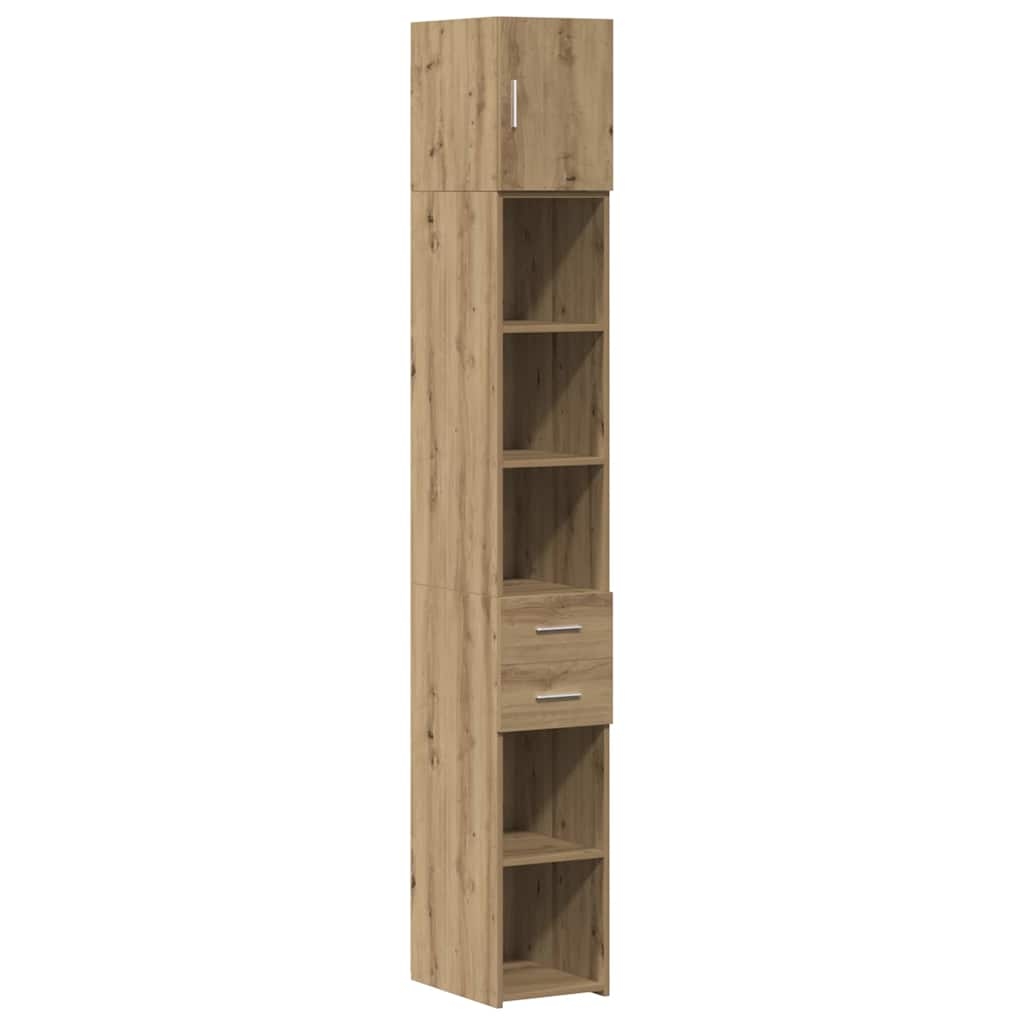 Helloshop26 - Schmaler Aufbewahrungsschrank für den Innenbereich mit großem Stauraum modernes Design 30 x 42,5 x 225 cm Oberfläche 02_0056006