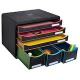thumbnail of Module STORE-BOX à l'italienne 6 tiroirs Black Office noir/arlequin