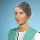 thumbnail of 200x Haarnetze Kopfhauben dezente Haarfixierung aus Nylon Ø 55-62 cm weiss