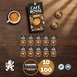 thumbnail of Café en Capsules Aluminium - Café Royal Pro | 100 Dosettes - Compatibles avec les Machines à café Nespresso®* Alu à usage Domestique - SAVEUR CARAMEL