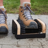 thumbnail of Relaxdays Schuhabstreifer mit Rundum-Bürsten, Fußabtreter Außenbereich, robuste Borsten, Bodenbefestigung, schwarz/natur