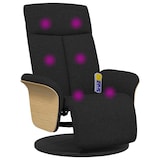 thumbnail of vidaXL Massagesessel mit Fußteil Schwarz Stoff