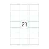 thumbnail of Universele A4 etiketten 25 vel 70x42,4 mm TRANSPARANT, voordeelpak: 3x 25 vel