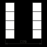 thumbnail of Jung Tastensatz 4fach LC 504 TSA 202 LC504TSA202