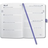 thumbnail of Wochenkalender Jolie 2024 ca. A6 1 Woche/2 Seiten Hardcover dark purple
