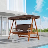 thumbnail of Outsunny-Hollywoodschaukel-236L x 130B x 181H cm-Braun