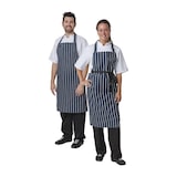 thumbnail of Gastronoble Whites Latzschürze marineblau gestreift