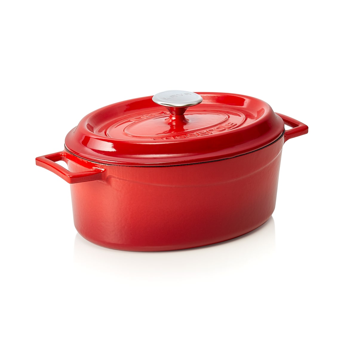 Gietijzeren braadpan 280 x 210 x 110mm - rood - WAS Duitsland