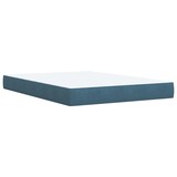 thumbnail of vidaXL Boxspringbett mit Matratze Blau 140x200 cm Samt