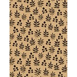 thumbnail of Bobina papel de regalo, rollo grande 62cm x 100m •kraft florecillas• ideal para: tiendas negocios comercios envolver regalos cumpleaños