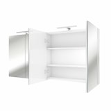 thumbnail of Spiegelschrank, Badspiegel, Badezimmer Spiegel City 160cm weiß JA mit 1x 5W LED-Strahler