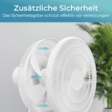 thumbnail of KLAMER Silent Ventilator, extra leiser DC Designventilator mit Fernbedienung, 12 Geschwindigkeitsstufen von lau bis turbo, Standventilator, Schlaf- &…
