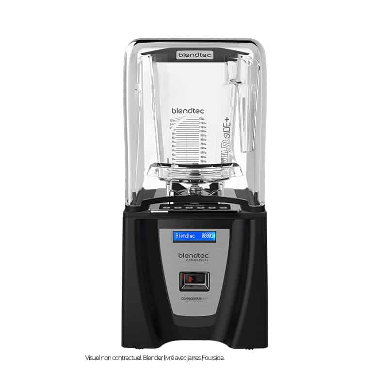 BLENDTEC - C825D46Q-EUB1GB1A - Batidora Blender CONNOISEUR 825 con 2 Jarras FOURSIDE con tapa plana blanda (1800 W) - (3,8 HP)